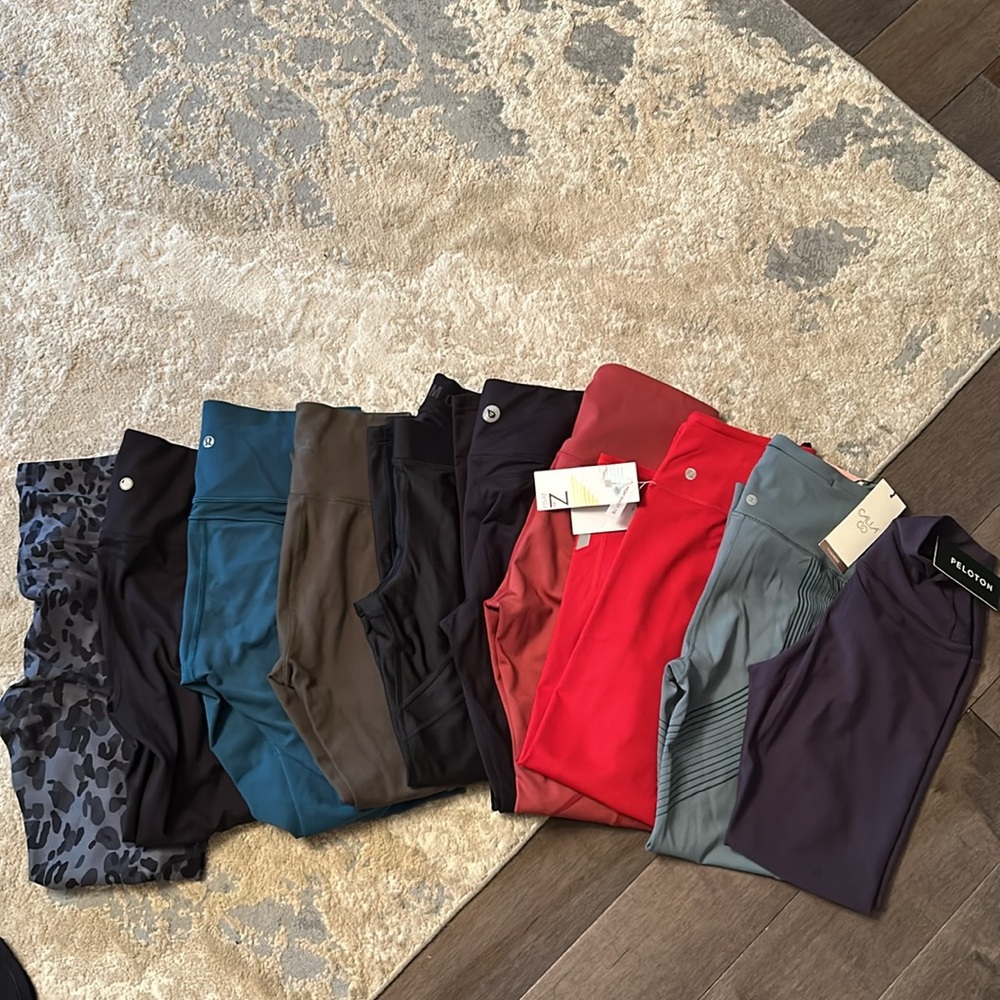 Lot of 10 leggings, some NWT, mostly small, a couple of medium sizes